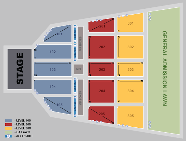 Maine Savings Amphitheater Seating Chart