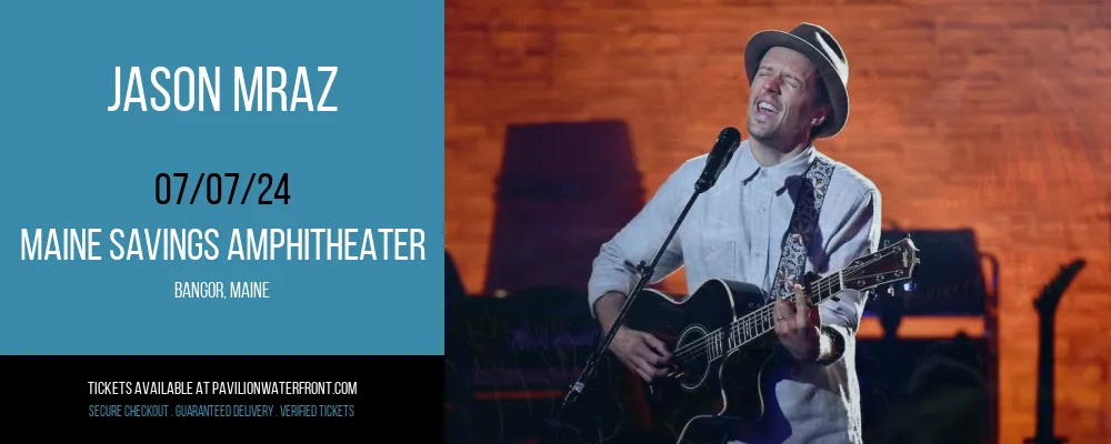 Jason Mraz at Maine Savings Amphitheater