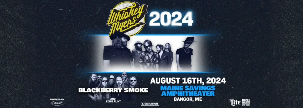 Whiskey Myers & Blackberry Smoke at Maine Savings Amphitheater